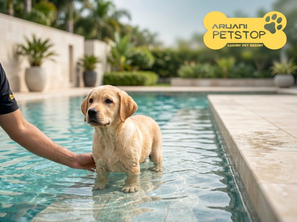 Dog to a Swimming